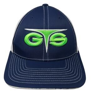 Pacific Headwear Fitted Mesh Back Trucker Hat Blue 7 3/8 Colorblock